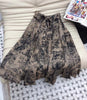 2023 Fall Collection Formal Elegant Style Printed 100% Cotton Mid Calf Skirt Suit
