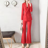 2023 Blazer Suit Women Office Sets Autumn Long Sleeve Cardigan Blazer Shorts Solid 2 Piece Set Lady Casual Blazers Set