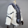 2023 Winter Women Real Fox Fur Coats Skin Real Rabbit Fur Inner Warm Jackets With Real Fox Fur Collar Ladies Outerwear