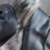 2023 Winter Women Real Fox Fur Coats Skin Real Rabbit Fur Inner Warm Jackets With Real Fox Fur Collar Ladies Outerwear