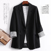 2023 Women's Blazer Spring Autumn Casual Suit Jackets Korean Version Top Solid Single Button Lady Office Outerwear JH610