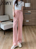 2023 Fashionable Green Pants Wide-Leg Summer Thin Section High-Waisted Drape Loose And Thin Casual Women's Straight-Leg Pants