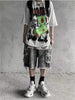 2023 Harajuku Baggy T Shirt Korean Graffiti Print Unisex Clothing Short Sleeve Summer Hip Hop Graphic Tshirts Grunge Tee Tops