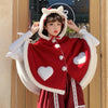2023 Kawaii Girl Lolita Cape Coat Autumn Winter Fake Fur Cardigan Cat Ears Plush Cloak Cartoon Women Cute Jacket Hooded Overcoat