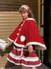 2023 Kawaii Girl Lolita Cape Coat Autumn Winter Fake Fur Cardigan Cat Ears Plush Cloak Cartoon Women Cute Jacket Hooded Overcoat