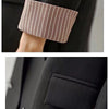 2023 Korean Style Loose Fit Blazers Jackets Casual Spring Black Clothing Office Ladies Double Breasted Suits Tops