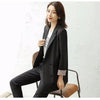 2023 Korean Style Loose Fit Blazers Jackets Casual Spring Black Clothing Office Ladies Double Breasted Suits Tops