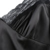 2023 Ladies V-Neck Ribbon Black Sexy Dress Ladies Lace Stitching Open Back Summer Mini Skirt