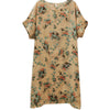 2023  Thin Soft Cotton Short Sleeve Loose Summer Dress Print Floral Holiday Travel Casual Women Beach Style Dress