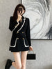 2023 Casual Slim Thin Patchwork Color Woman Suit Blazers Loose Turn-down Collar Spliced Woman Suits Coat