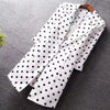 2023 Summer Women Blazer Polka Dots Thin Jacket  Female Office Lady Suit Coat Professional Wear Casual Jackets Blazers 5XL