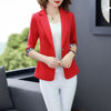 2023 Summer Women Jacket Blazers 3/4 Sleeve Loose Casual Coats Notched Collar Blezer Femme Outwear XXXL
