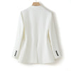 2023 White Suit Female Slim Small Blazer Long-Sleeved Professional Spring And Autumn Women's Jacket Casual Top