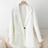 2023 White Suit Female Slim Small Blazer Long-Sleeved Professional Spring And Autumn Women's Jacket Casual Top