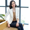 2023 Women Blazer Jackets Spring Autumn Long Sleeve Single Button Small Suit Coat Office Lady Jacket Female Tops Outerwear