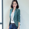 2023 Women Blazer Jackets Spring Autumn Long Sleeve Single Button Small Suit Coat Office Lady Jacket Female Tops Outerwear