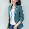 2023 Women Blazer Jackets Spring Autumn Long Sleeve Single Button Small Suit Coat Office Lady Jacket Female Tops Outerwear