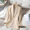 2023 Women Blazer Long Sleeve Blaser Casual Woman Suit Jacket Female Notched Collar Office Ladies Blazer Femme Blazer Autumn