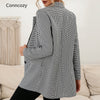 2023 Women Elegant Loose Blazer Jackets Office Ladies Blazers Workwear Long Sleeve Coat Outwear Plus Size Clothes