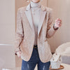 2023 collection women's sequin blazer suits Elegant Single button jacket basic coat Club Fall Clothes INKEO 2O150