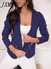 2023 Blazer Court for Spring Women Coats Solid Color Blazers for Women Clothing with Zipper Pocket Women's Suits