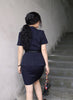 2023 Office Lady Work Blazer Skirt Suits Turn Down Collar Button Short Sleeve Jackets Mini Skirts 2 Two Pieces OL Sets