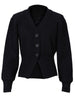 2023 Office Solid Color Temperament Women's Cardigan V-Neck Autumn Winter Single Breasted Chic Coat Long Sleeve Sweater Cardigan