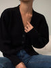 2023 Office Solid Color Temperament Women's Cardigan V-Neck Autumn Winter Single Breasted Chic Coat Long Sleeve Sweater Cardigan