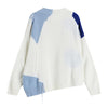 2023 Patchwork Women's Tassel Sweater Irregular Hem Contrast Color Retro Streetwear Korean Style Rib Ins Knitwear Knitted Top