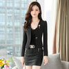 2023 Spring And Autumn Self-cultivation One Buckle Short Suit Jacket Women Blazer Small Fragrance Style Clothing Women Coat