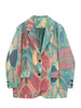 2023 Spring Autumn Trend Blazer Women Loose Printing Temperament Lapel Long Sleeve Tie Dye Coat Female