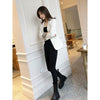 2023 Spring Autumn White Small Suit Jacket Women Niche Short Korean Style Elegant Slim Fit Long Sleeve Single Breasted Blazer