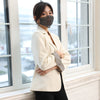 2023 Spring Autumn White Small Suit Jacket Women Niche Short Korean Style Elegant Slim Fit Long Sleeve Single Breasted Blazer