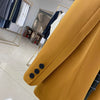 2023 Spring Design Blazer Tops Womens Casual Loose Suit Coat Office Lady Solid Blazer Orange/Black Jacket Lapel Outwear Pocket