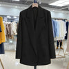 2023 Spring Design Blazer Tops Womens Casual Loose Suit Coat Office Lady Solid Blazer Orange/Black Jacket Lapel Outwear Pocket