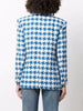 2023 Spring Fall SAND* Women Tweed Houndstooth Blazer Ladies  Long Sleeve Single-Breasted Outwear Top Female Fsahion Coats