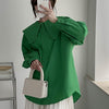 2023 Spring Large Lapel Shirt Female Chic Elegant Temperament Simple Design Commuting Comfortable All-Match Top