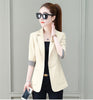 2023 Spring Women Blazer Office Ladies Work Suit Pockets Jackets Coat One Button Thin Blazers Female Casual Chic Tops