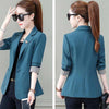 2023 Spring Women Blazer Office Ladies Work Suit Pockets Jackets Coat One Button Thin Blazers Female Casual Chic Tops