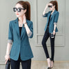 2023 Spring Women Blazer Office Ladies Work Suit Pockets Jackets Coat One Button Thin Blazers Female Casual Chic Tops