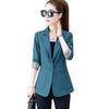 2023 Spring Women Blazer Office Ladies Work Suit Pockets Jackets Coat One Button Thin Blazers Female Casual Chic Tops