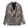 2023 Spring Women Animal Print Women Suit Blazer + Pants
