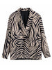 2023 Spring Women Animal Print Women Suit Blazer + Pants