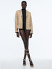 2023 Spring Women's Versatile Lapel Long Sleeve Texture Short Slim Fit Casual Blazer