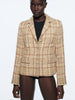 2023 Spring Women's Versatile Lapel Long Sleeve Texture Short Slim Fit Casual Blazer