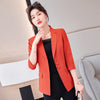 2023 Spring Summer Elegant Blazers Jackets Coat Half Sleeve Women Blaser Tops Business Work Wear Professional Office Outwear