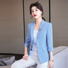 2023 Spring Summer Elegant Blazers Jackets Coat Half Sleeve Women Blaser Tops Business Work Wear Professional Office Outwear