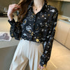 2023 Spring Summer Women's chiffon Blouses chic printing ladies shirts Long Sleeve Shirts Tops Blusas Mujer