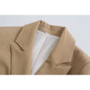 2023 Spring Women Solid Color Blazer Casual Long Sleeve Double Breasted Lapel Female Outerwear Chic Top MSD7191