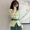 2023 Spring and Autumn Suit Jacket Skirt Two-piece Women's Professional Wear Korean Elegant Blazers Coat Dress Set